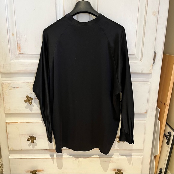 Vince satin band collar blouse - size xs - Picture 11 of 12